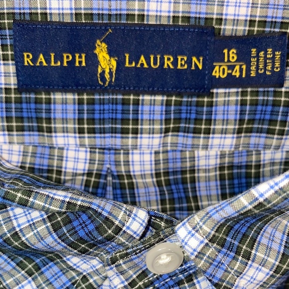 Ralph Lauren Long Sleeve Button Down Shirt (Size: 16-40/41) - Picture 3 of 3
